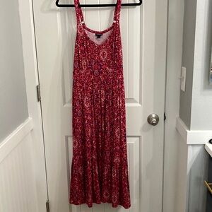Red Patterned Women's Dress- torrid